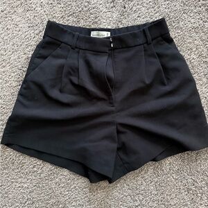 Abercrombie and FitchBlack Women's Tailored High-Waist Shorts